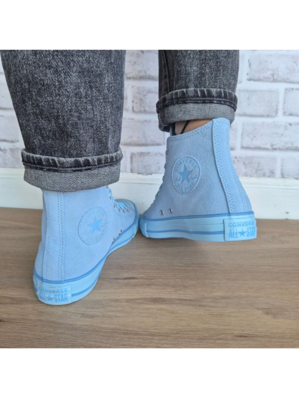 ⭐Converse Chuck Taylor X Shai Hi Sz 7.5 Women's shoes Sneaker Light Blue A18995C - Picture 5 of 16